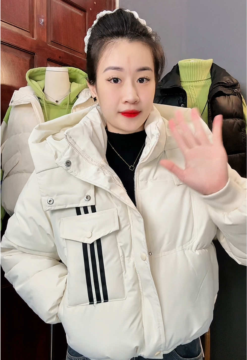 Áo phao da mới 2025 #vuthithanhhue95 #xuhuong #aophaoda #aophaonu #aophao2025 