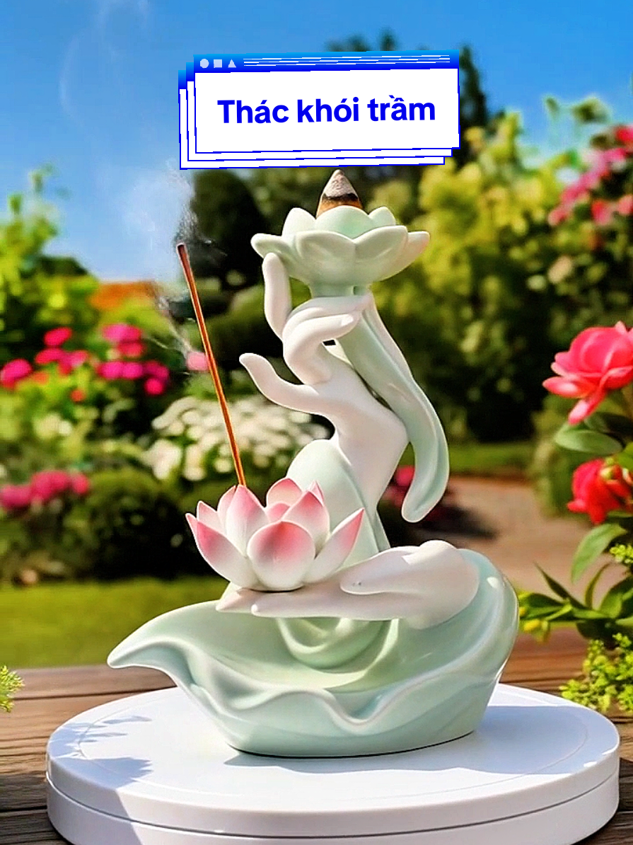 Thác khói trầm hương mua hôm nay tặng  10 nụ trầm sl có hạn #lanshop28 #decor #trangtri #thackhoitramhuong #xuhuong 