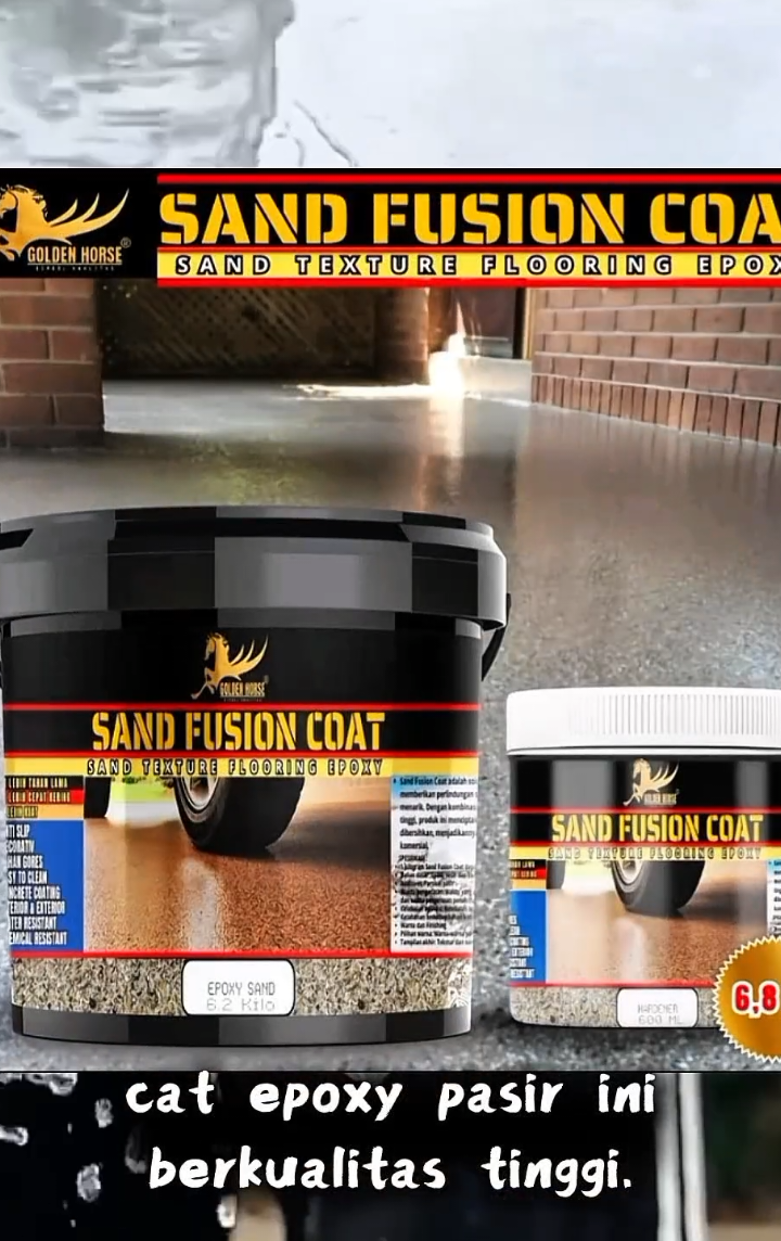 cat lantai Epoxy tekstur pasir. #cat #epoxy #catlantai #catepoxy #catlantaiepoxy 
