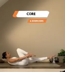 6 bài tập cho sức mạnh cơ lõi #yoga #pilates #baitaptainha #giamcan #body 