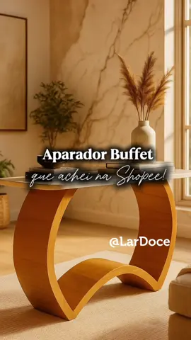 ✨Achadinho da Shopee que transforma qualquer cantinho da casa!✨ Esse aparador é perfeito pra quem ama uma decoração moderna e funcional 😍 Dá pra usar na sala, no hall de entrada ou até como cantinho do café ☕💐 Um toque de sofisticação e praticidade que faz toda diferença no ambiente! 💕 #AchadinhosShopee #Decoração #Aparador #CasaLinda #ShopeeAchados