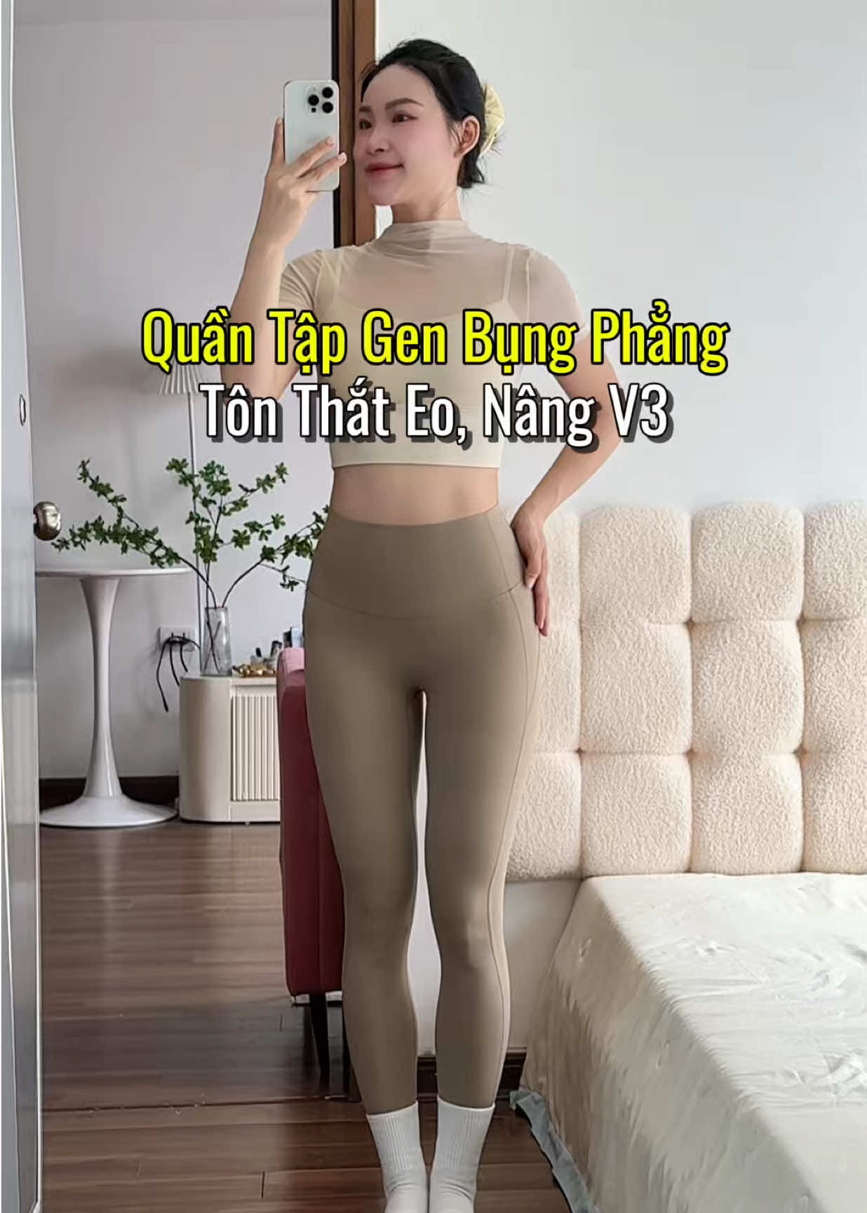 Một chiếc quần tập thay đổi vóc dáng, co giãn mịn mặc tập gym, yoga, pilates, chạy bộ rất thoải mái luôn chị em à #entinhte #quantapgym #quantapyoga #pilates 
