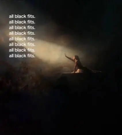 an all black fit hate to see me comin 😎 rave, gym or outing #fyp #trending #blackfit #rave #allblack 