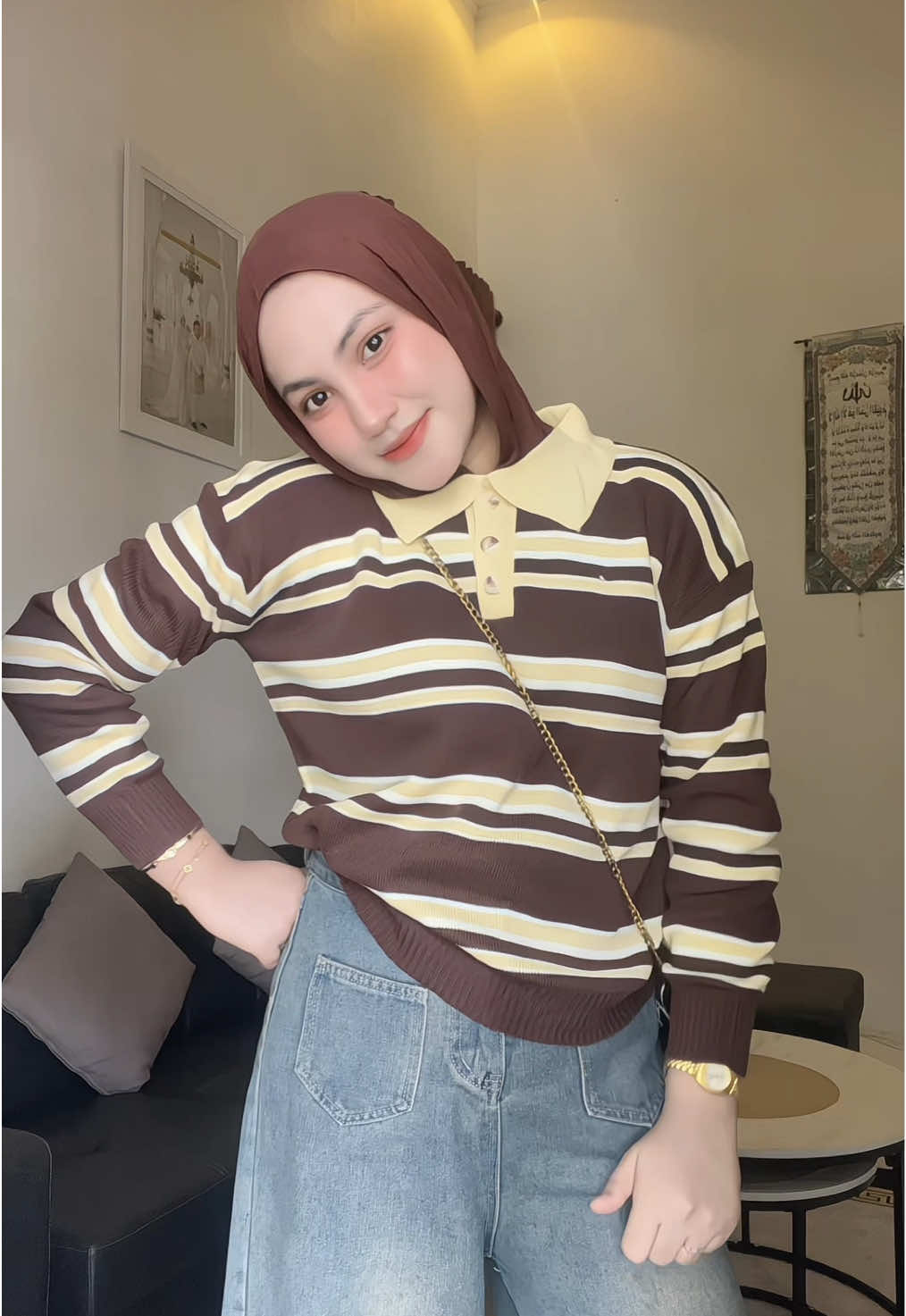 Gemes🤎 #blouserajut #atasanrajut #rajutpremium #blouse #masukberanda 