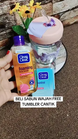 buruan mumpung free tumbler  #facewash #cleanclear #sabunwajahkulitberminyak 