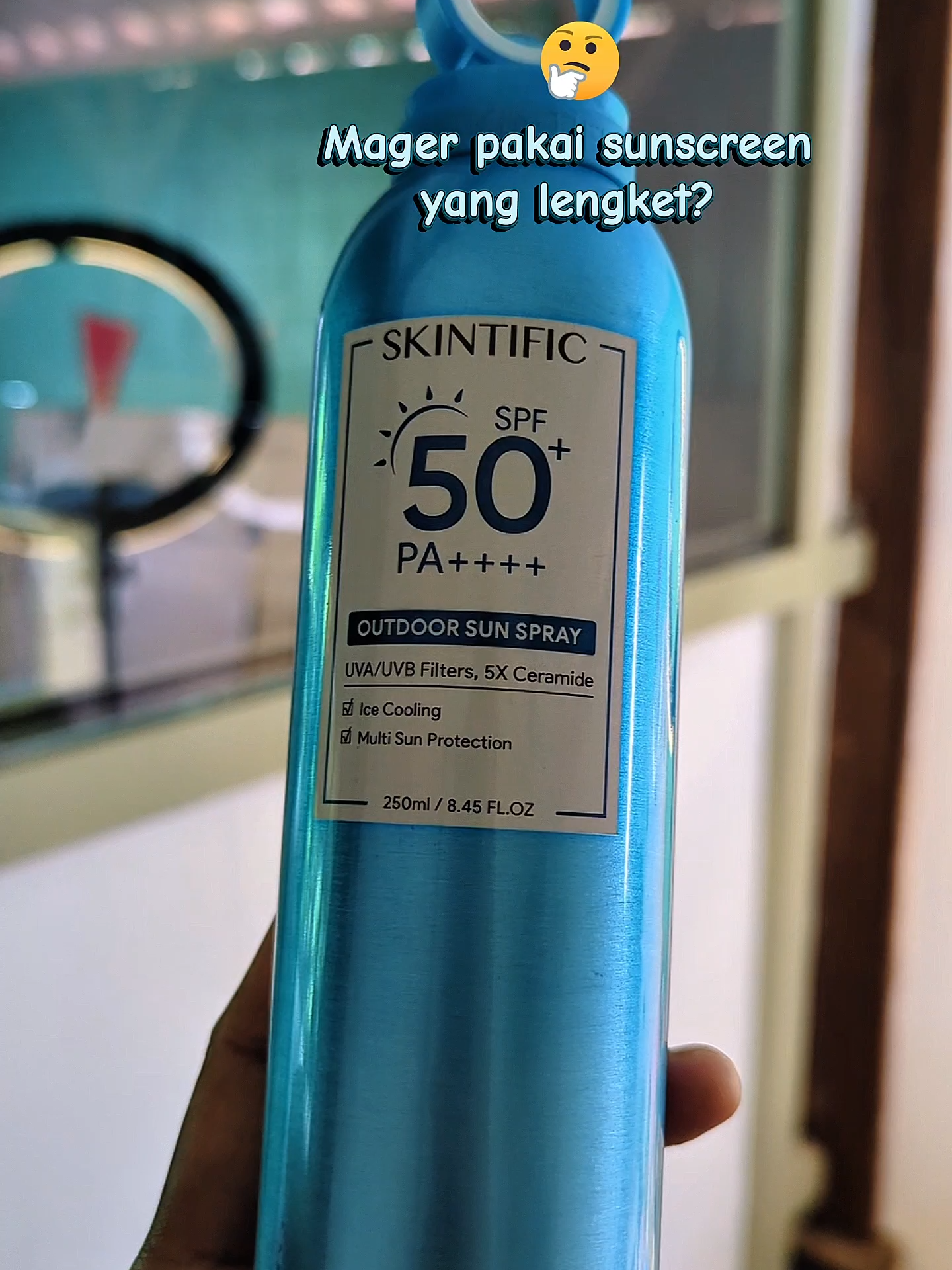 SKINTIFIC outdoor Sunscreen Spray SPF50 PA++++ Sunscreen Mist Anti UV UVA UVB #skintific #sinambistudio #gigantisagency