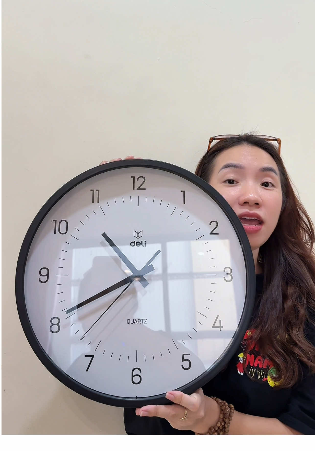 Đồng hồ treo tường kim trôi Deli Chính Hãng #xuhuong #donghotreotuong #huyenhomhinh365 