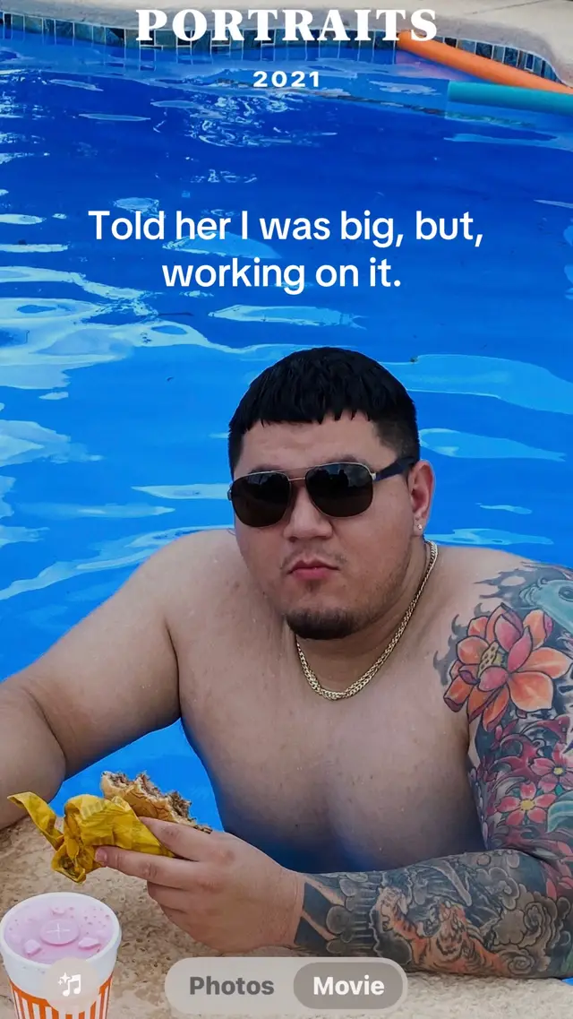 I warned her don’t be mad at me.  #fyp #bigboy #weightloss #transformation #foryoupage 