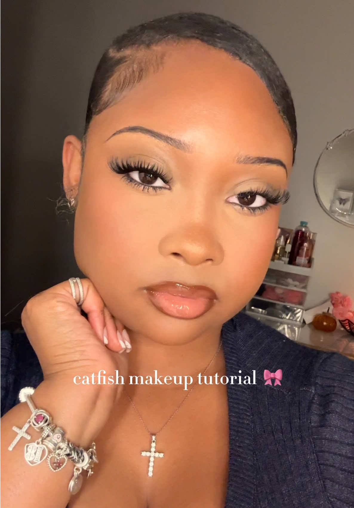 bc who wears makeup to look the same?? lol 🎀 what's your fav makeup step? #makeuptutorial #glam #makeup #grwmmakeup 