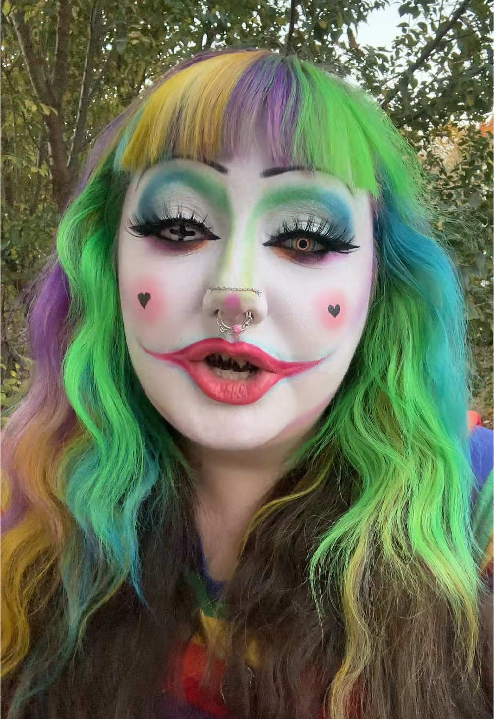 #clown #clowngirl #contacts  #clowncore #spookyclown #toothblack 