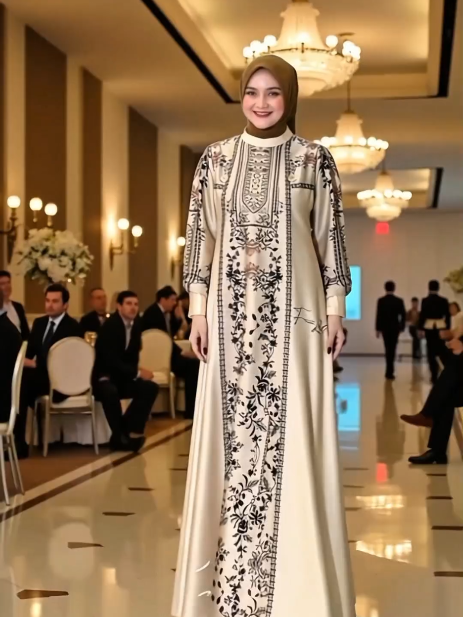 Faraz Label - HAURA DRESS (TANPA HIJAB) Busana Muslim Wanita Arabian Armany Silk Dress Lebaran 2026 Gamis Raya Silk Printing #gamiskondangan  #fypviralシviral  #gamislebaran2026  #rekomendasidresslebaran  #promoguncang1111 