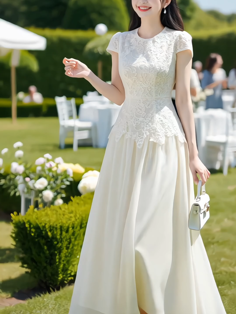 Đầm dự tiệc nữ liền thân dáng dài phối ren 3 lớp sang trọng #damdutiec #damdicuoi #damsangchanh #damsangtrong #xuhuong 