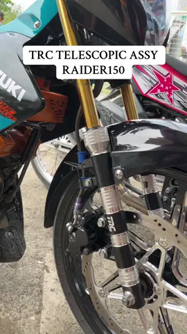 Say goodbye sa tagtag! TRC Racing Lighten Front Shock gives your Raider150 smooth rides and killer looks — for both Carb & F.I. #trcfrontshock #trctelescopicassy #telescopicassyraider #motorpartsandaccessories #fypシ゚viral🖤tiktok 