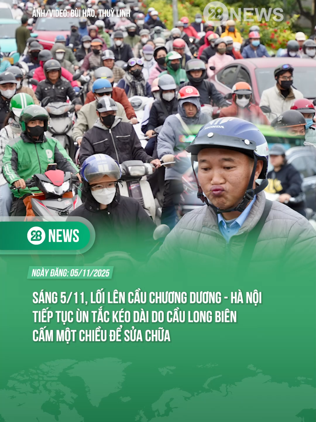 CẦU CHƯƠNG DƯƠNG ÙN TẮC KÉO DÀI #theanh28news #theanh28 #tiktoknews