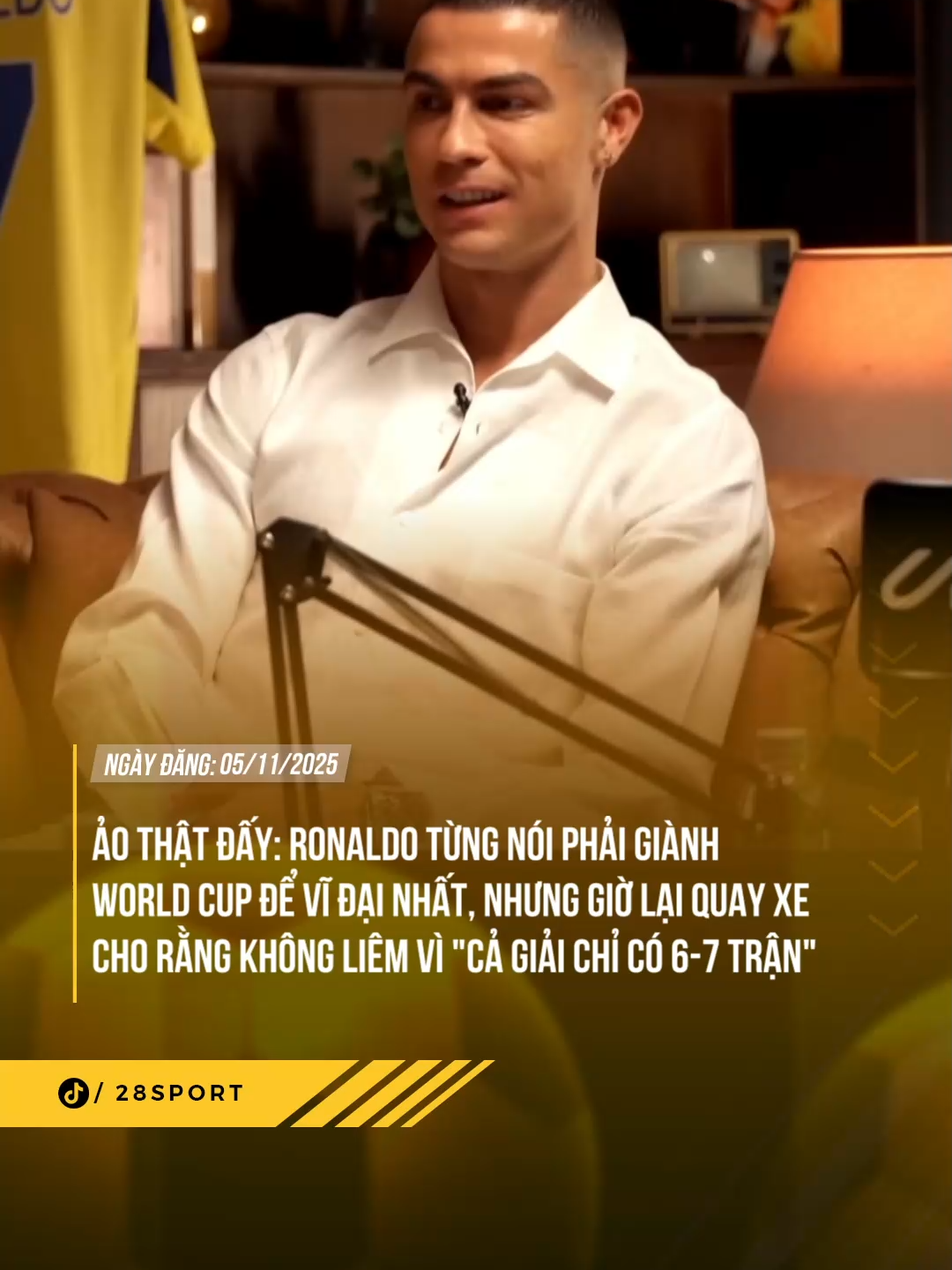 KHÔNG HIỂU KIỂU GÌ #theanh28sport #28sport #sportontiktok #SEAGAMES2025 #ronaldo #interview #drama