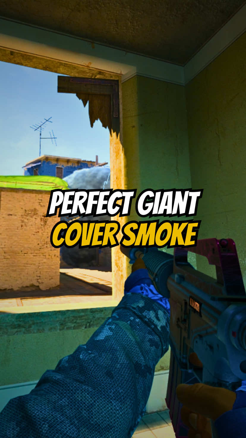 PERFECT GIANT COVER SMOKE ON MIRAGE #COUNTERSTRIKE #CS2 