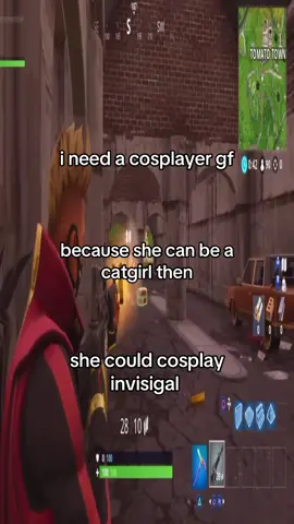 wish i had a cosplaying gf #fortnite #cosplayer #stretchtok #invisigal #real 
