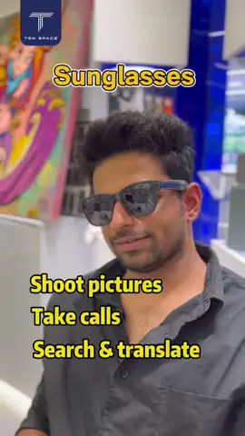Gafas de sol inteligentes •Tomar fotos •Recibir llamadas •Buscar y traducir #inteligentes #TenSpace #AccesoriosTecnologicos #cámaras 