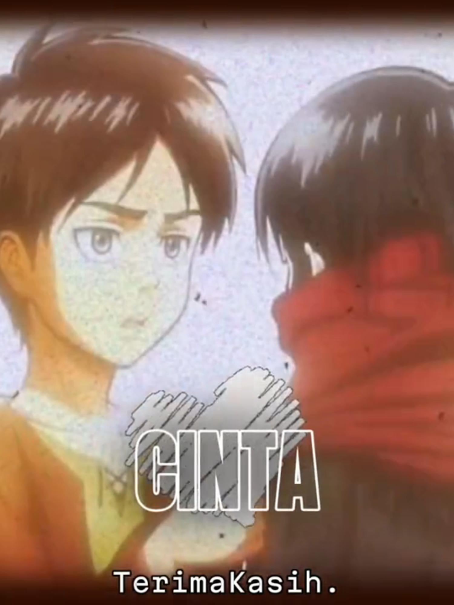 Kepadamu, 2000 tahun mulai sekarang  Darimu, 2000 tahun yang lalu. 🧣 • 2 tahun berlalu sejak tamatnya anime Shingeki no Kyojin • 