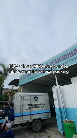 nunggu kamu aja betah, apalagi nunggu ompreng ready😬 #sppg #mbg #bgn #drivermbg #makanbergizi 