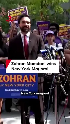 Zohran Mamdani has won the New York Mayoral election, defeating former Governor Andrew Cuomo and Republican Curtis Sliwa. #ZohranMamdani #NewYork #mayor #election #politics