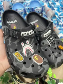 Crocs bape black💢💢💢#xuhuongtiktok #depcrocs #crocs #thoitrangnam #thoitrangtiktok 