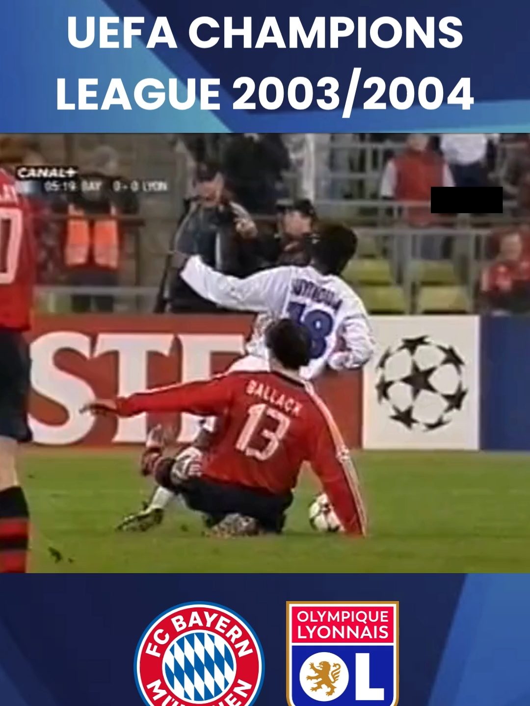 Bayern München 1 x 2 Lyon - UEFA Champions League 2003/2004 #bayern #bayernmunich #fyp #viral #parati