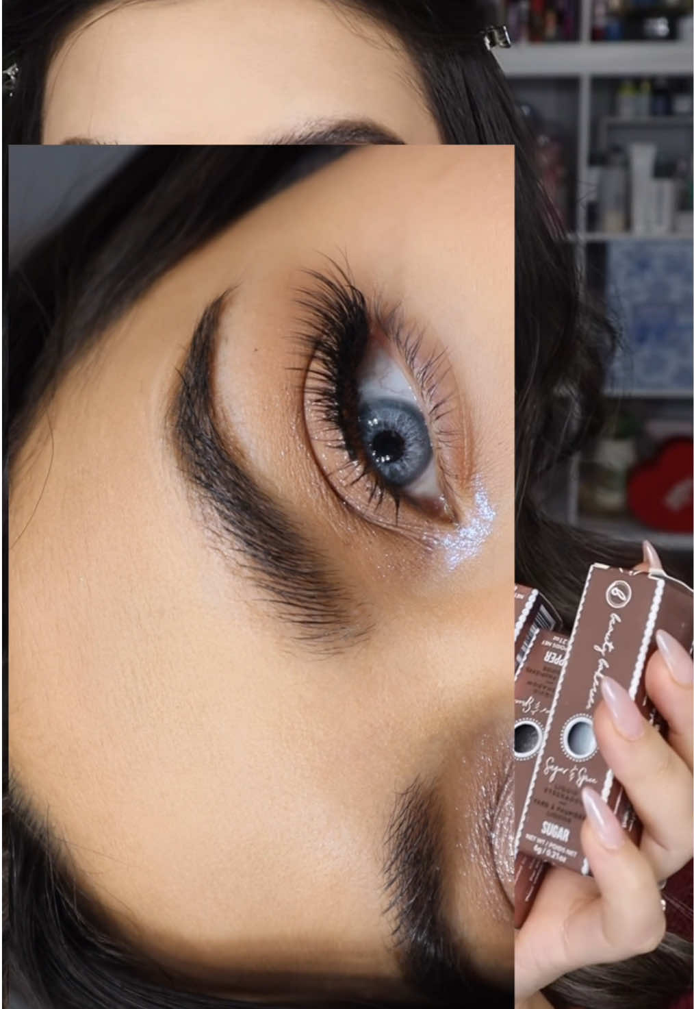 Beauty Content using the New Sugar & Spice from @Beauty Bakerie Makeup sugar and Nutmeg #makeup #creatorsearchinsights #beautycontent #beautybakerie #eyeshadow 