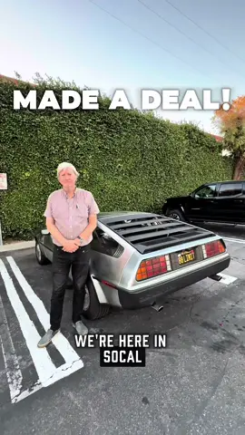 MADE A DEAL - 1981 DMC DELOREAN 😍🤯 #delorean #backtothefuture #bttf #martymcfly #deloreantimemachine    