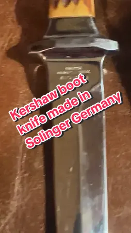 Kershaw boot knife stag handles, very hard to find #songdogharris #knife #knifecollector #stag #bootknife #fypシ゚viral🖤tiktok #fyp @poplarcreek @Rugged Cross Knives 
