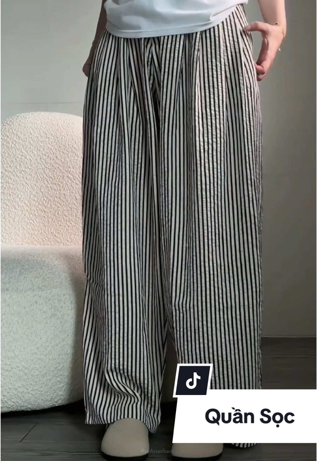 Quần sọc form đẹp, bận nhẹ tênh @3.PM Jeans  #review #outfit #phoidoxinh #xh #quanongrong 