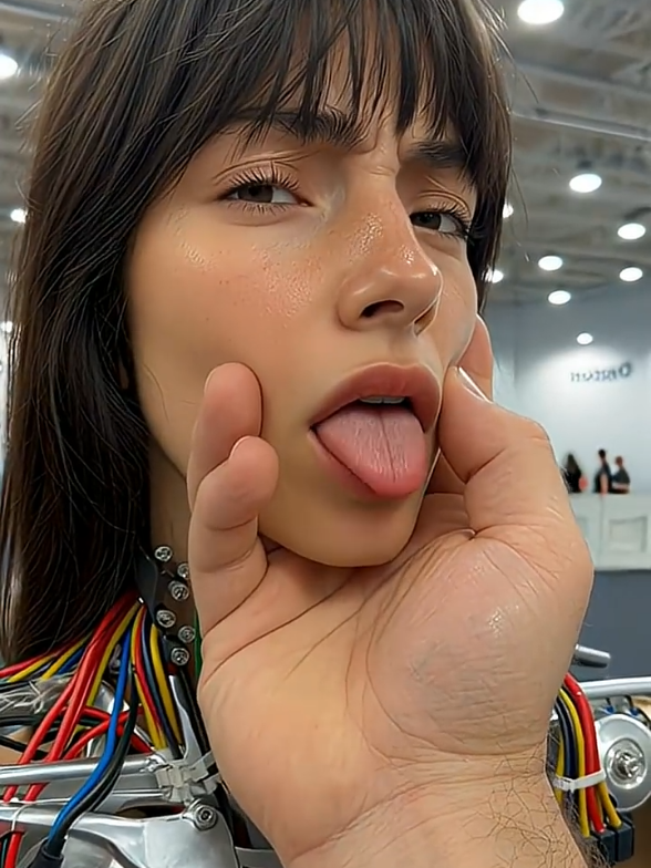 Guy Tries Out the Newest Girlfriend Robot at the Expo #ai #robot #future #technology #2025 