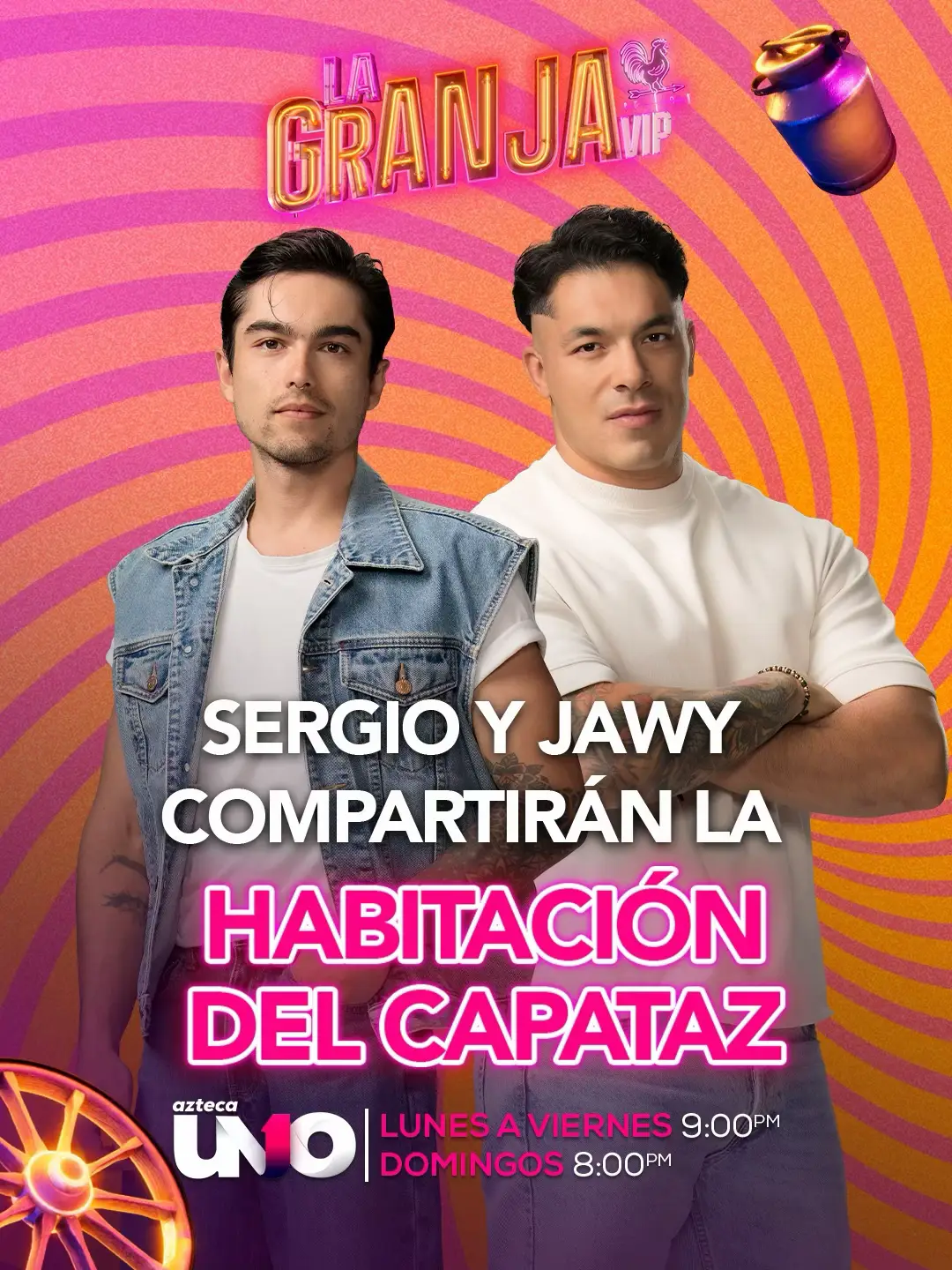 #Jawy fue el afortunado para ser el acompañante en el cuarto del Capataz, se dice que la pasarán increíble. 😎 📺 #LaGranjaVIP EN VIVO AHORA 🐓  Lunes a viernes 9:00 p.m. por #AztecaUNO. Domingo La Gala 8:00 p.m. por Azteca UNO. 🌾 Transmisión 24/7 en #DisneyPlus experiencia completa.