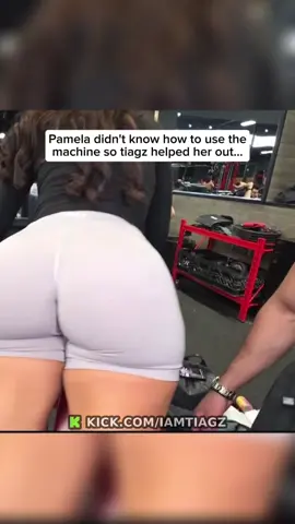 Pamel didn‘t know how to use the machine so Tiagz helped her out…😍 #tiagz #fyp 