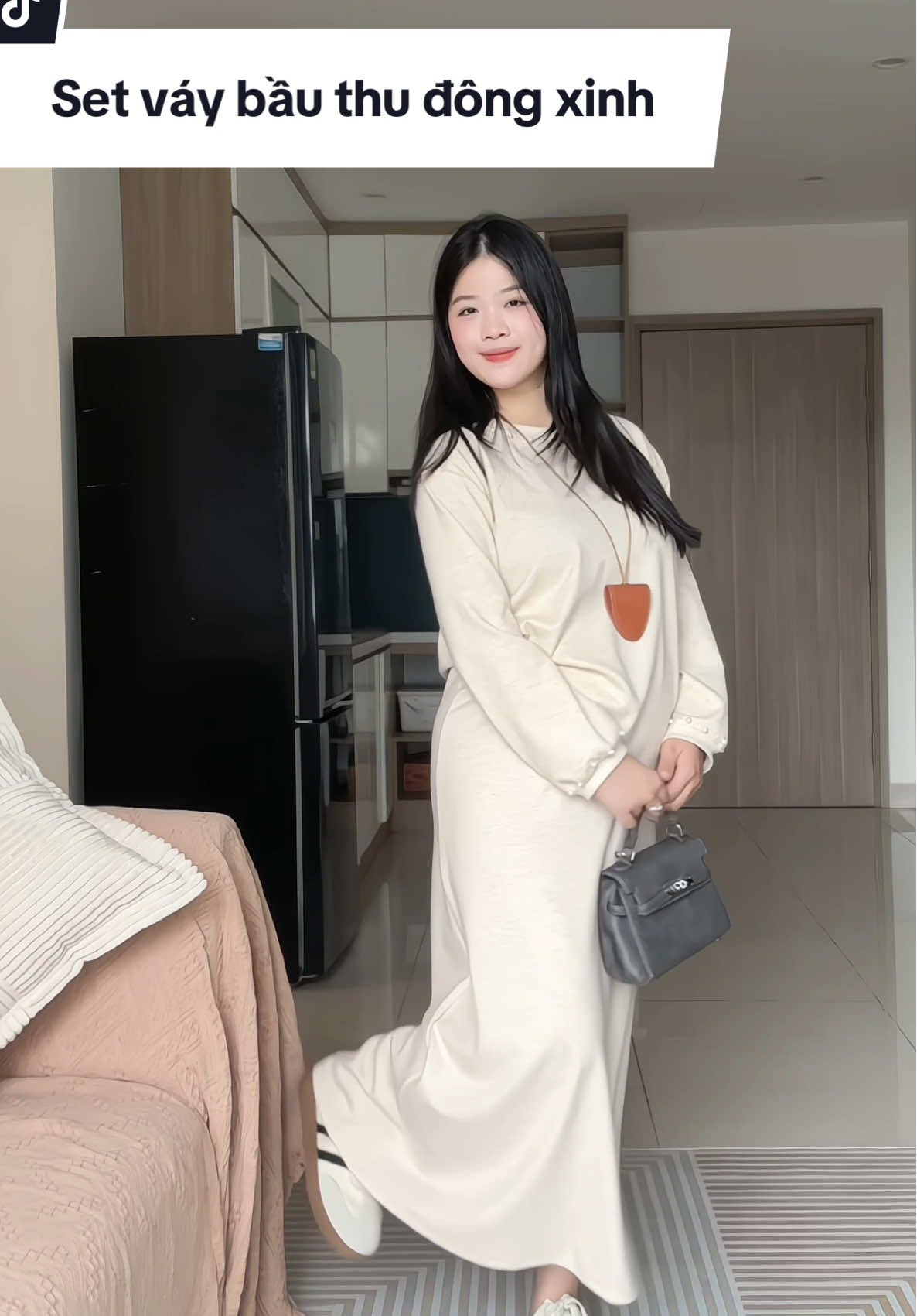 Set váy bầu thu đông đính ngọc xinh lắm nha #vaybau #vaybauxinh #setvaybau #setbau #setbauxinh 