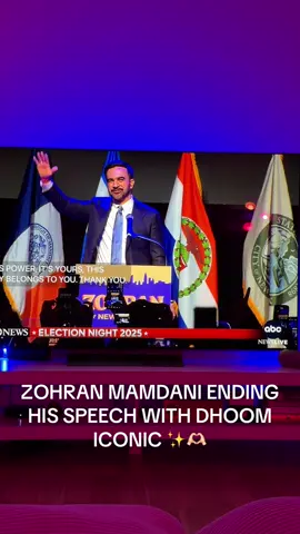 ICONIC ✨🫶🏻 #dhoom #mamdani #zohran #nyc @Zohran Mamdani 