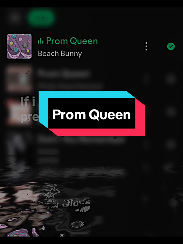 Prom Queen🥀| Beach Bunny#spotify #fyppp #promqueen#music #lyrics 