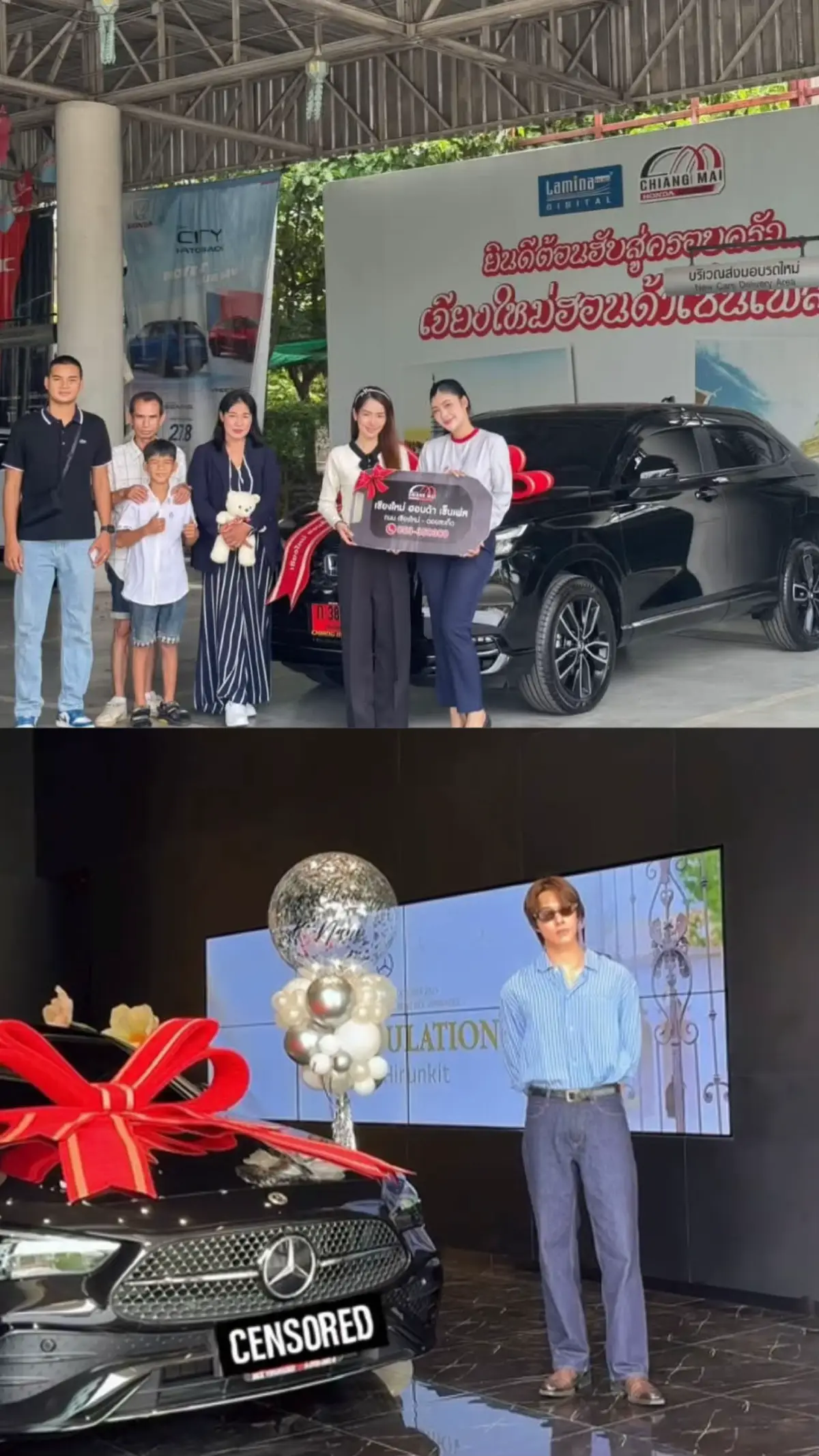 So in May, Popiie got a new car - maybe a self-gift or from her BF, Nani? And Nani also bought his own car in his birth month. Should we count that as a couple item? 🤔  #skynani #hirunkit_ #hwrrinthemood #gmmtv #Nani28thUnleashedBD