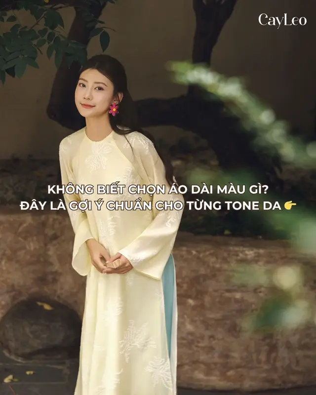 Cùng là áo dài, sao người mặc sáng da - người lại xỉn? Bí quyết nằm ở màu áo đó nha! #aodai #aodaicachtan #thoitrangnu #cayleodesign #aodaicayleo #tips #mixandmatch 