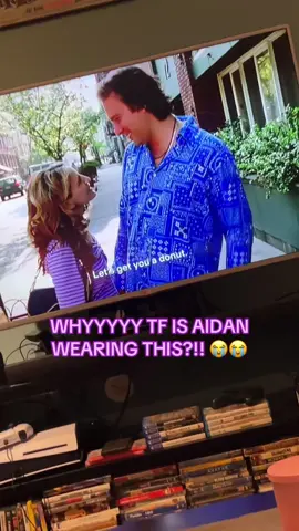 Aidan said “GANG GANG” 💀😂 #SATC #AidanShaw #CarrieBradshaw #Blueface 