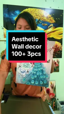 Ang ganda na affordable price pa .. disclaimer the price change anytime #homedecorideas #aestheticwalldecor #peacockdecor 