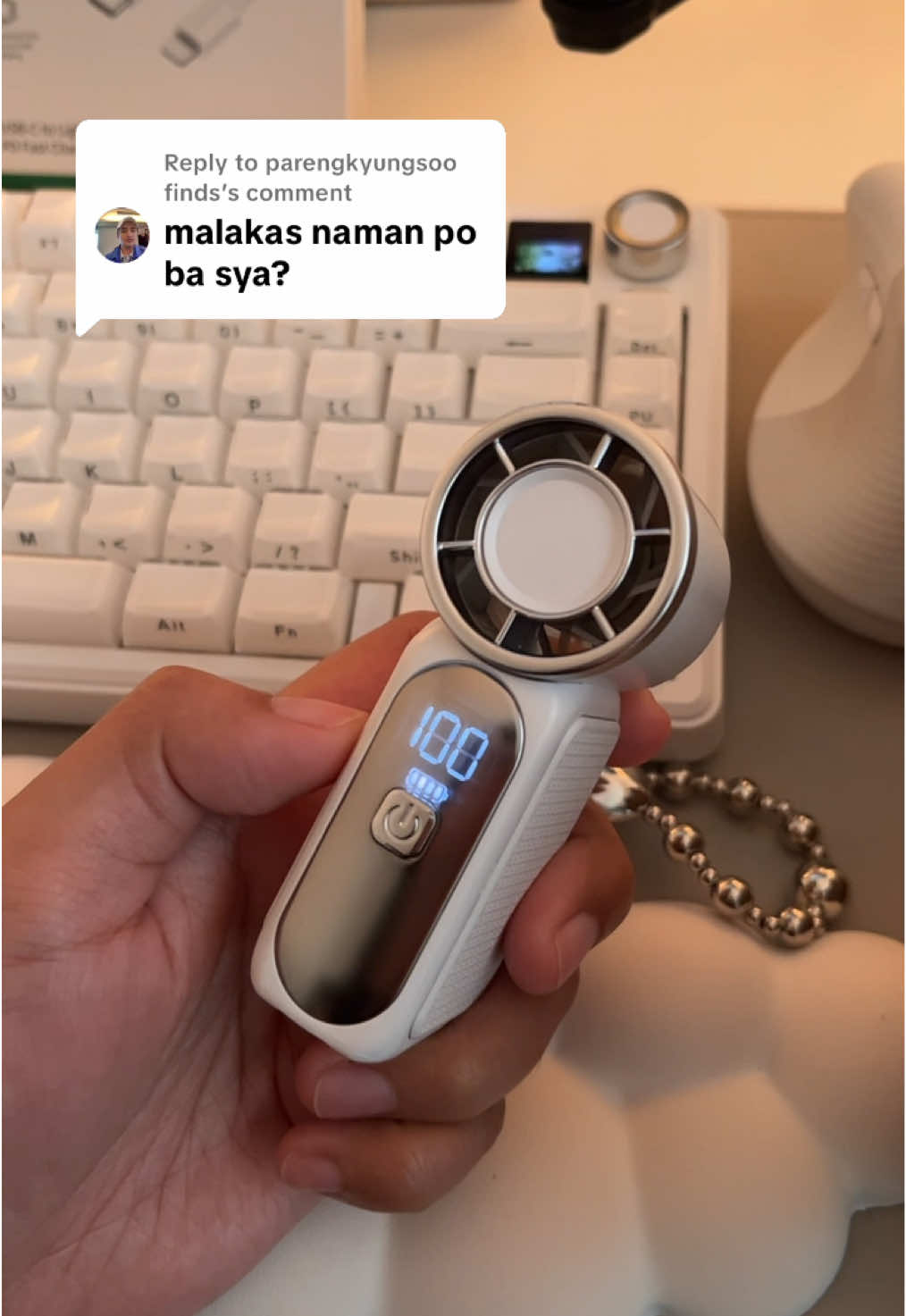 Replying to @parengkyungsoo finds 1-100 levels ang mini fan na to pero usually ok na ako sa 20 kasi malakas naman sya. #minifan #miniturbofan #gaiatopminifan 