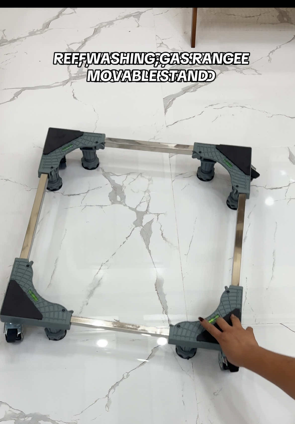 Must have din to dikana mahihipan magbuhat pa ng washing ref and etc. #movablestand #stand #washingstand #refstand 