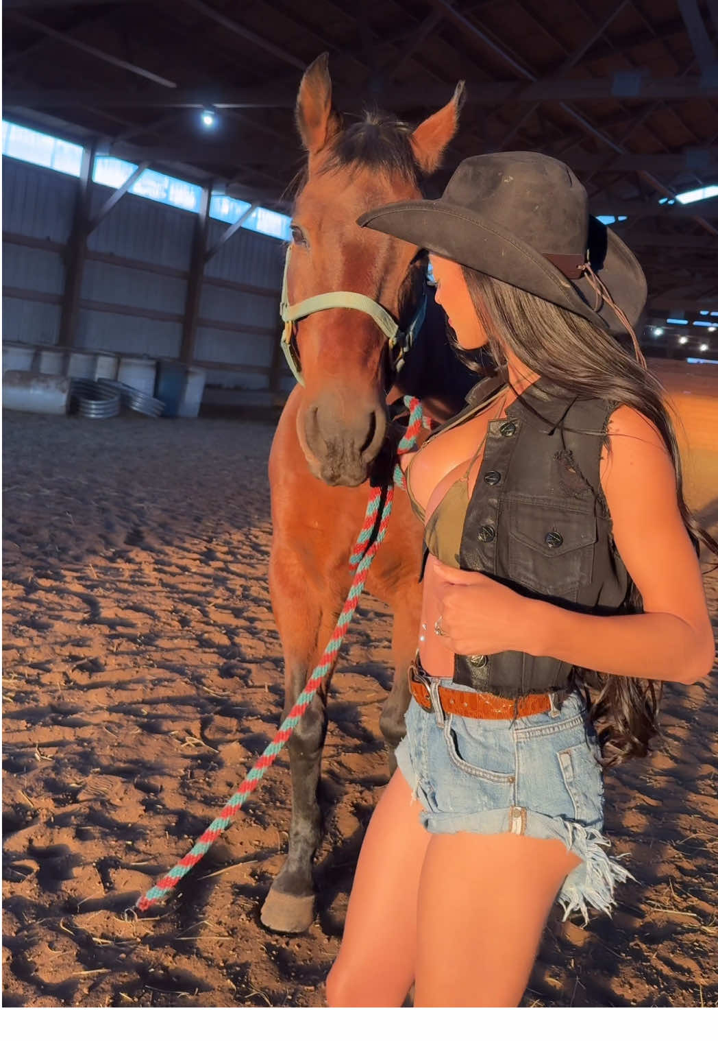 A real cowgirl 🤠  Shooting my 2026 calendar today! 📅 100% of profits go to feeding families in need #cowgirl #country #wisconsin 