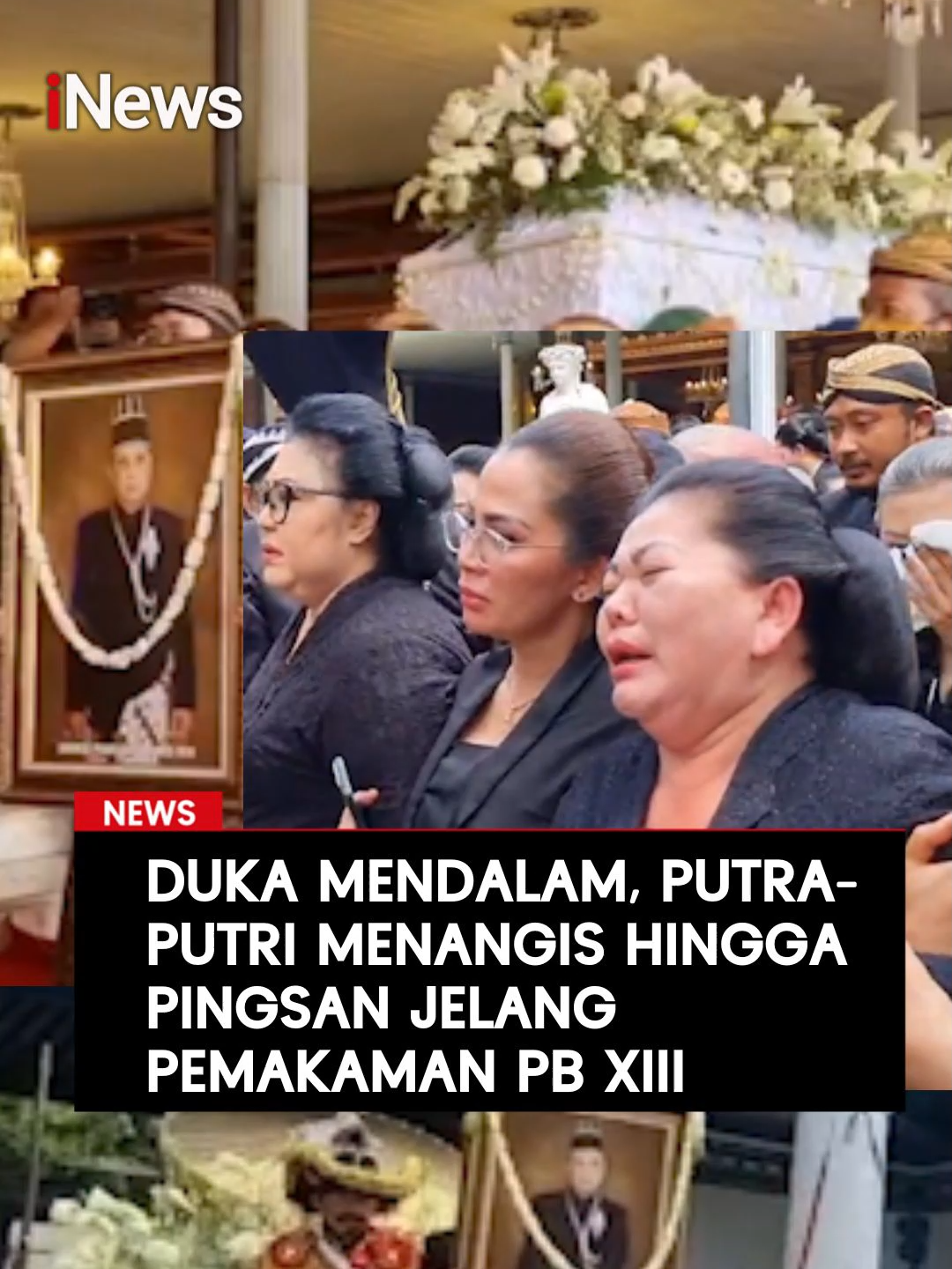 Suasana duka menyelimuti prosesi pemberangkatan jenazah Raja Keraton Surakarta, Pakubuwono (PB) XIII, dari Keraton Kasunanan Solo menuju Loji Gandrung, Selasa (4/11/2025) pagi. Begitu jenazah diangkat, tangis keluarga pecah. Sejumlah putra-putri almarhum tampak tak kuasa menahan kesedihan, bahkan salah satu putranya sempat pingsan saat prosesi pengangkatan berlangsung. Baca selengkapnya di sini: https://www.inews.id/news/nasional/profil-pakubuwono-xiii-raja-keraton-solo-yang-wafat-pada-usia-77-tahun #SultanSurakarta #PakubuwonoXIII #Pemakaman #PBXIII #LojiGandrung #KeratonKasunanan