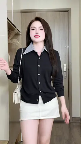 Áo  tăm  lông  thỏ cổ sơ mi kẻ dài tay hàng thiết kế sang xịn   đẹp mê nó xinh lắm luôn Ý mà giá rẻ như này bảo sao mà  hot #aolennu #aodetkim #aodetkimnu  #aolenquangchau #somi