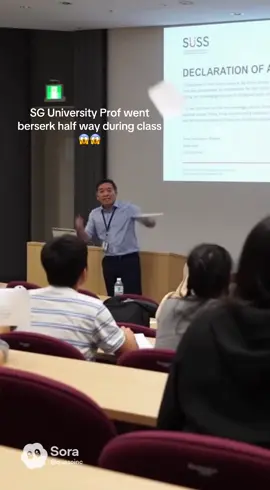 Singapore University of Social Sora 教授生气#singapore #university #mad #crazy #yishun 