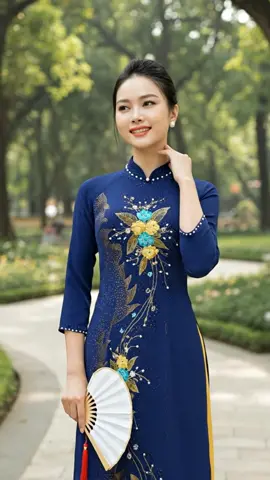 CẨM SA - Áo Dài Lụa Mỹ 6 Màu, Kết Hoa Thệu Nổi 3D, Đính Đá, Vẽ Nhũ Thủ Công Cao Cấp - Áo Dài Nguyễn Lâm Thun Dress Nữ Women Kem#aodaitruyenthong #aodaicachtan #aodaivietnam #aodaitrungnien #aodaixinh 