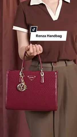 Meet our NEW EXCLUSIVE TIKTOK Renza Handbag! Designed with premium embossed texture, bold natural tones, and luxe gold hardware — every detail screams confidence and glam. The removable “PALO” charm adds that cute-but-classy touch you’ll love. Exclusively available on TikTok, girls — don’t miss this one! Available color : Maroon, Cream, Black  #Palominobag #TasWanita #TasMewah #Handbag 