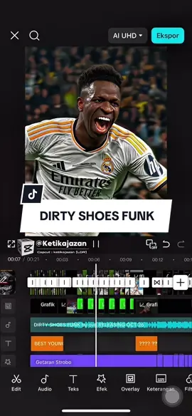 NEW TREND + TEMPLATE 🔥 #CapCut #dirtyshoesfunk #trending #templatecapcut #football #footballedit #fyp #ketikajazan 